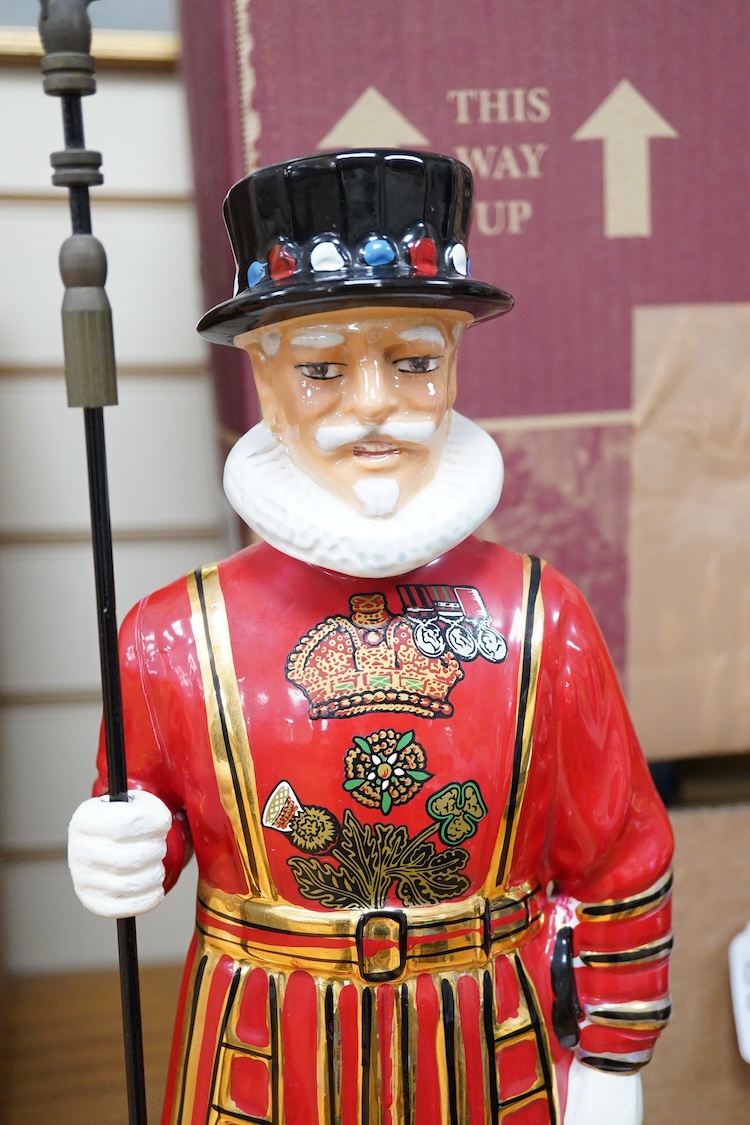 The Beefeater Yeoman advertising ceramic figure, 54cm high